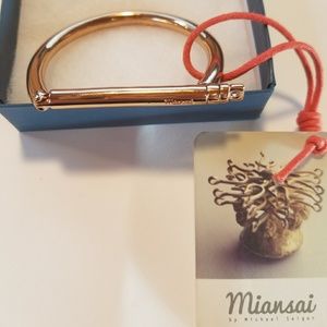 Miansai gold rose bracelet